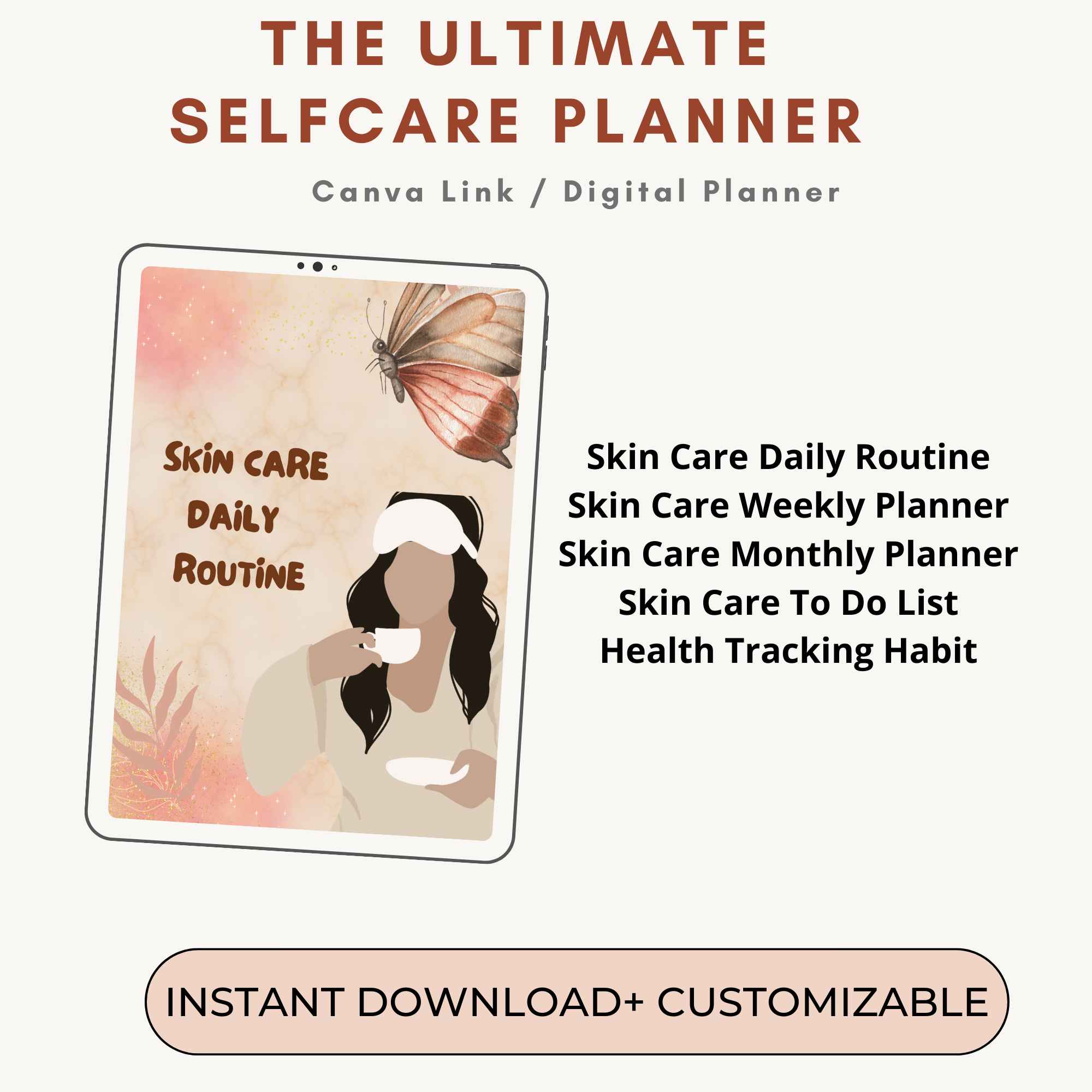 Self Care Canva Template Bundle